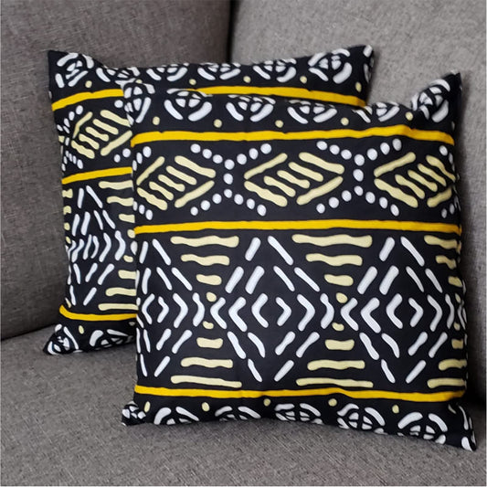 Throw Pillows Made with African Fabric