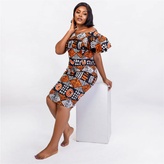 Kemi - Dress in African Print